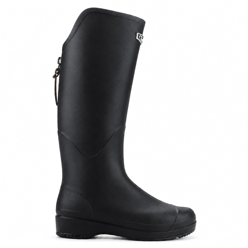 BOTA DE AGUA NEGRO MUJER CASUAL CHALADA TORTEL - 1