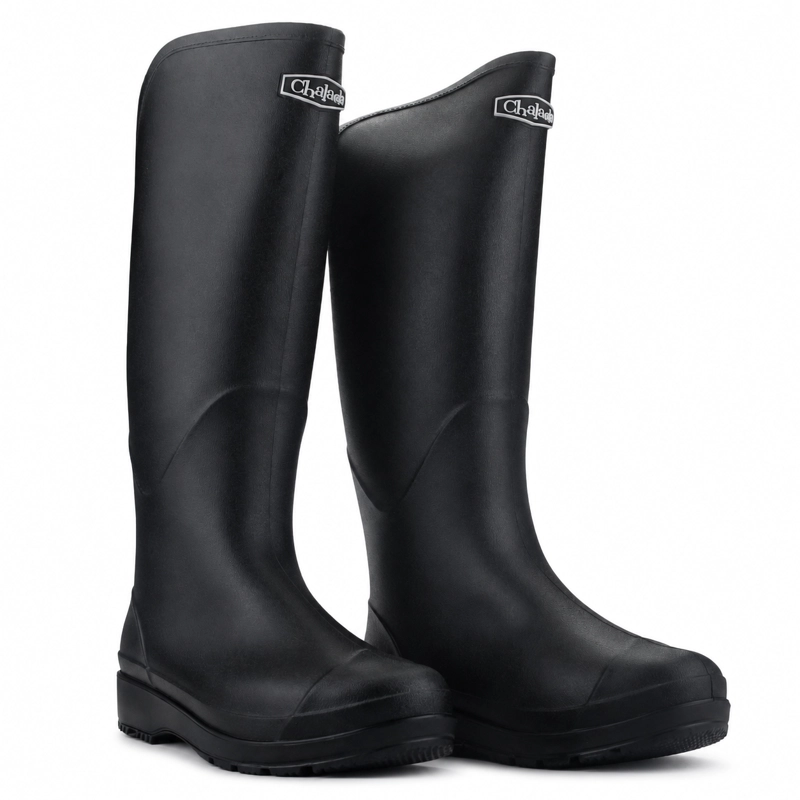 BOTA DE AGUA NEGRO MUJER CASUAL CHALADA TORTEL - 6