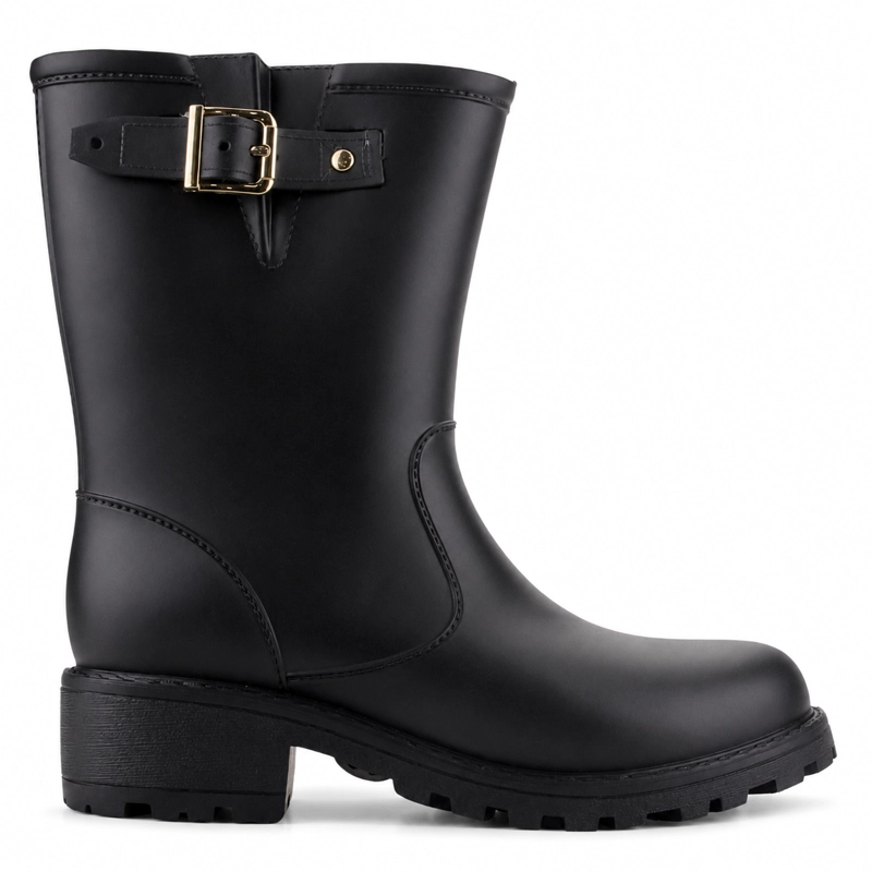 BOTA DE AGUA NEGRO MUJER CASUAL CHALADA MAIPO - 1