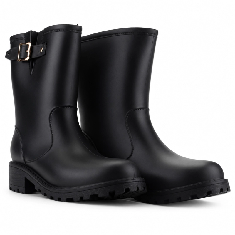 BOTA DE AGUA NEGRO MUJER CASUAL CHALADA MAIPO - 6