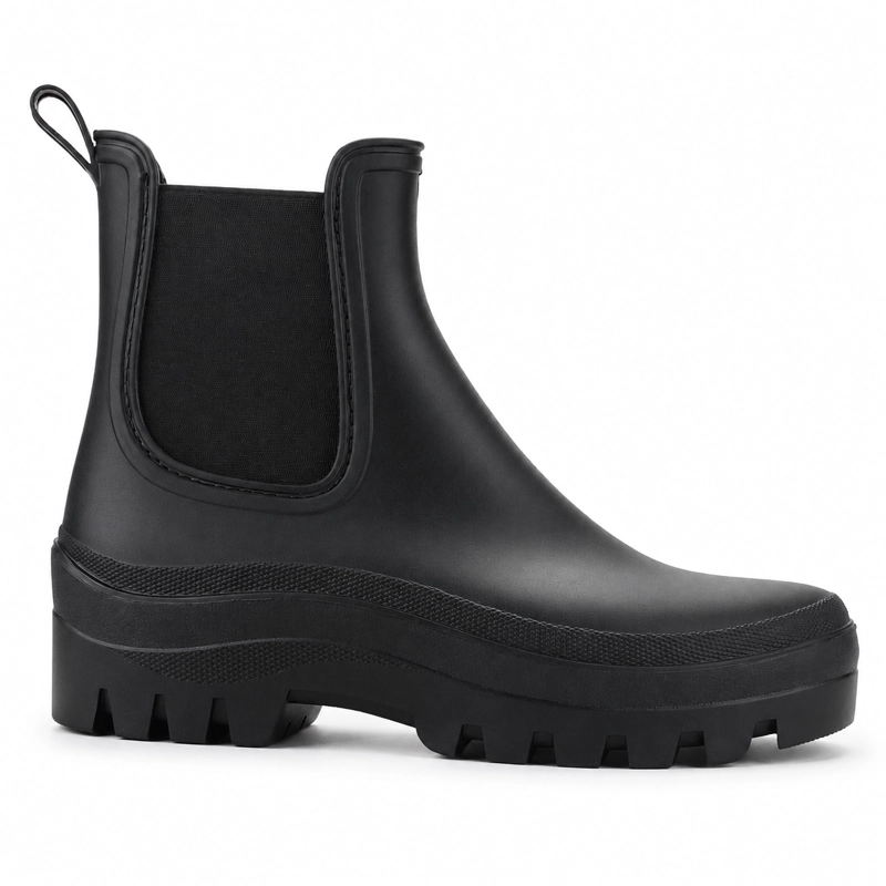 BOTA DE AGUA NEGRO MUJER CASUAL CHALADA BAKER - 1