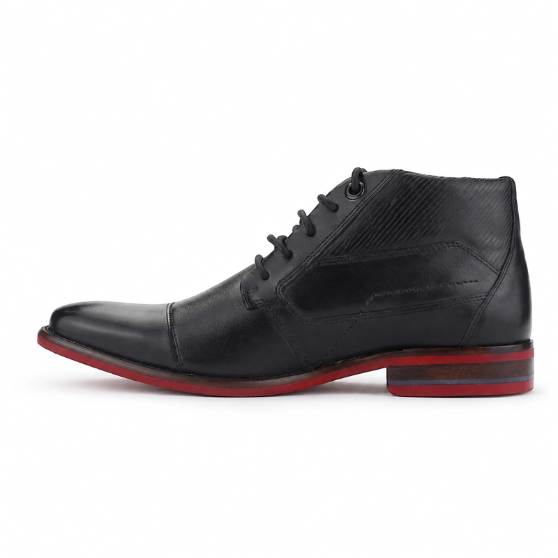 BOTIN NEGRO HOMBRE CASUAL FERRACINI 5825 - 2