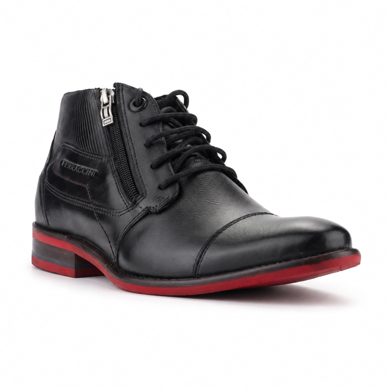 BOTIN NEGRO HOMBRE CASUAL FERRACINI 5825 - 3