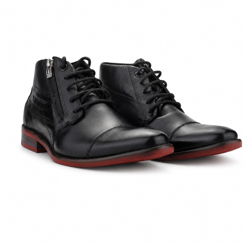 BOTIN NEGRO HOMBRE CASUAL FERRACINI 5825 - 5