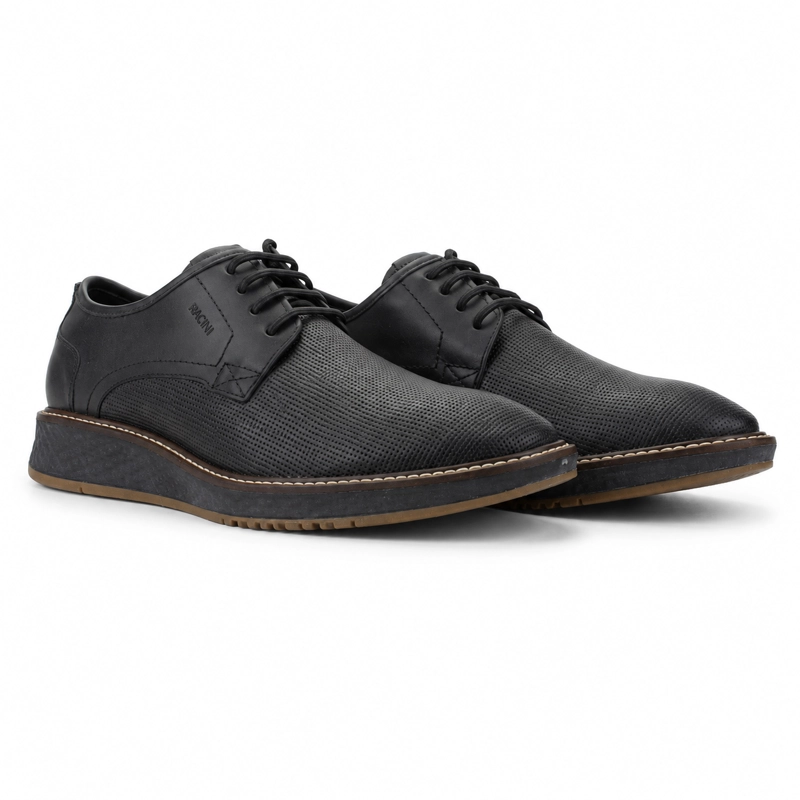ZAPATO NEGRO HOMBRE CASUAL FERRACINI 3302 - 7