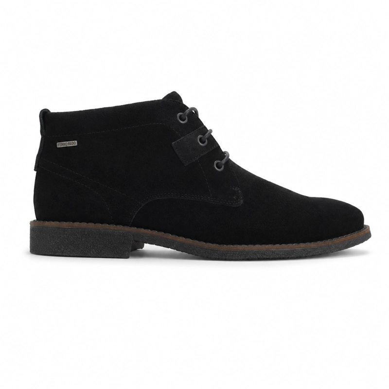 BOTIN NEGRO HOMBRE CASUAL FERRACINI 6431 - 1