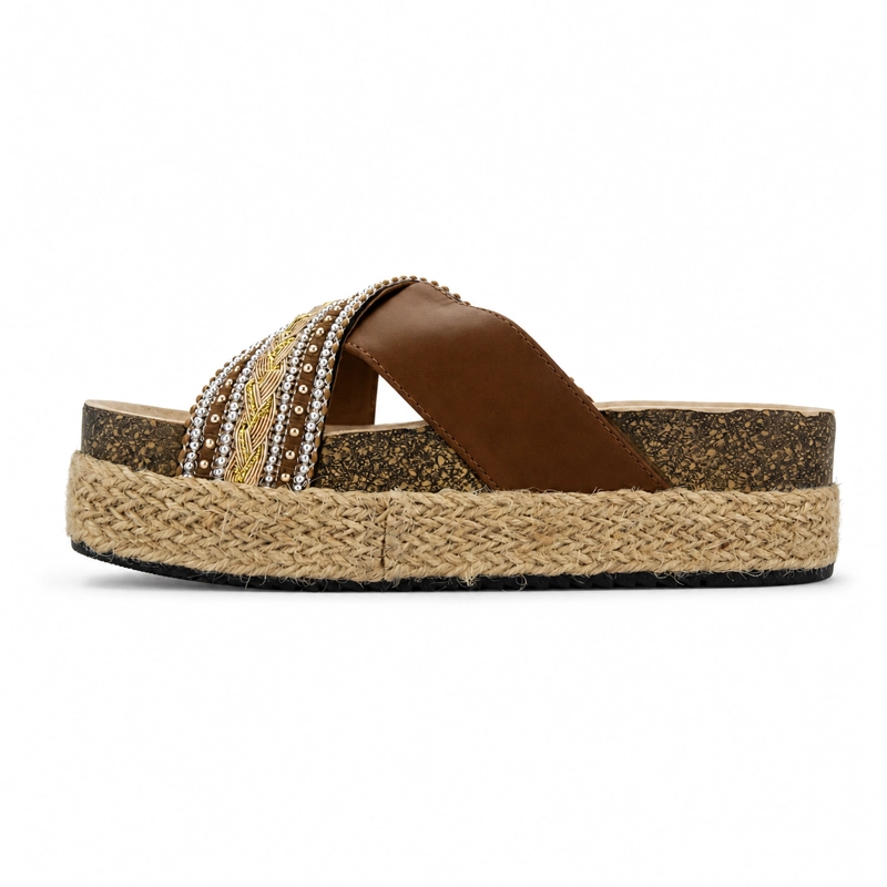 SANDALIA CAFE  MUJER CASUAL CHALADA STORK - 2