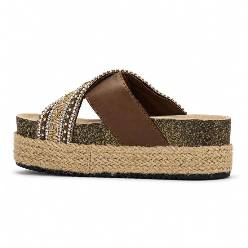 SANDALIA CAFE  MUJER CASUAL CHALADA STORK - 4
