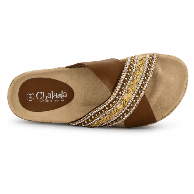 SANDALIA CAFE  MUJER CASUAL CHALADA STORK - 5