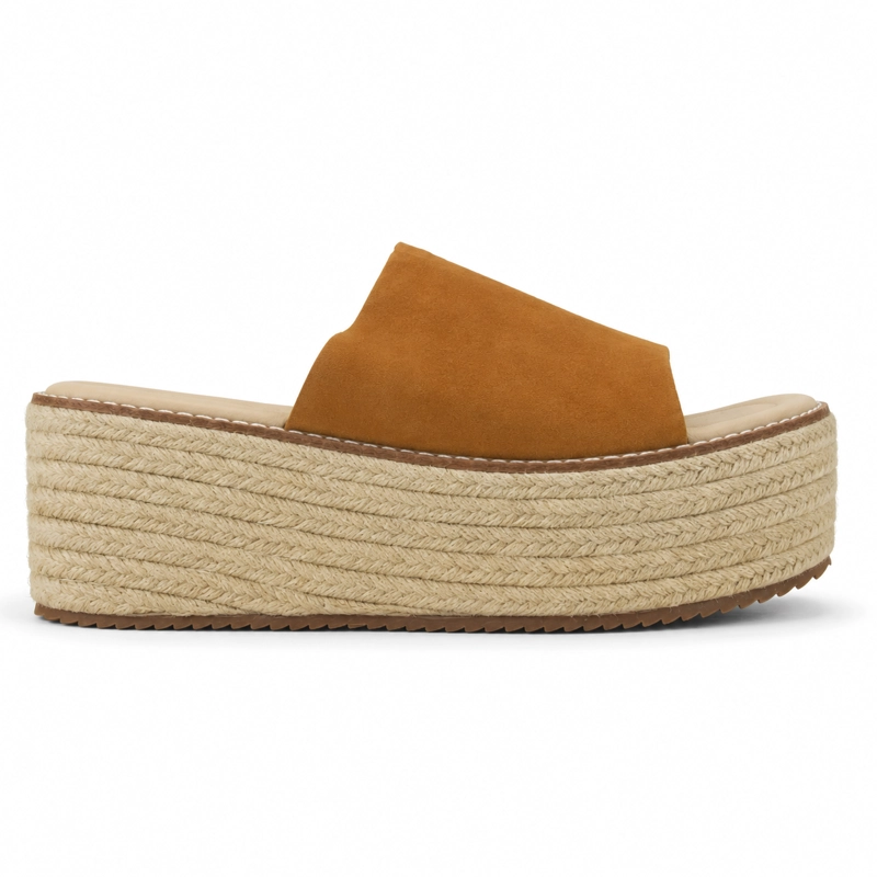 SANDALIA CAMEL MUJER CASUAL CHALADA MASIE - 1
