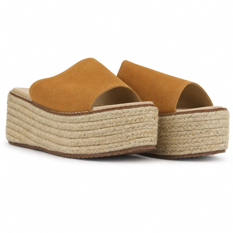 SANDALIA CAMEL MUJER CASUAL CHALADA MASIE - 6