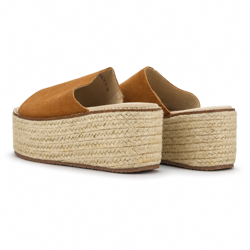 SANDALIA CAMEL MUJER CASUAL CHALADA MASIE - 7