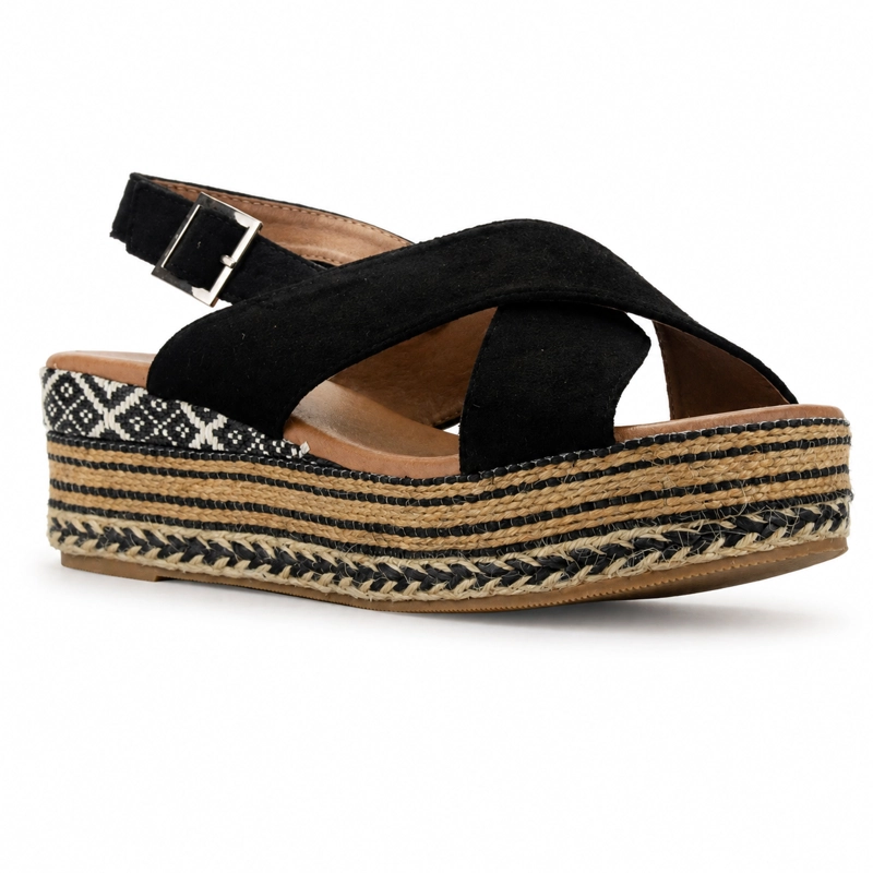 SANDALIA NEGRO MUJER CASUAL CHALADA MASIE - 3