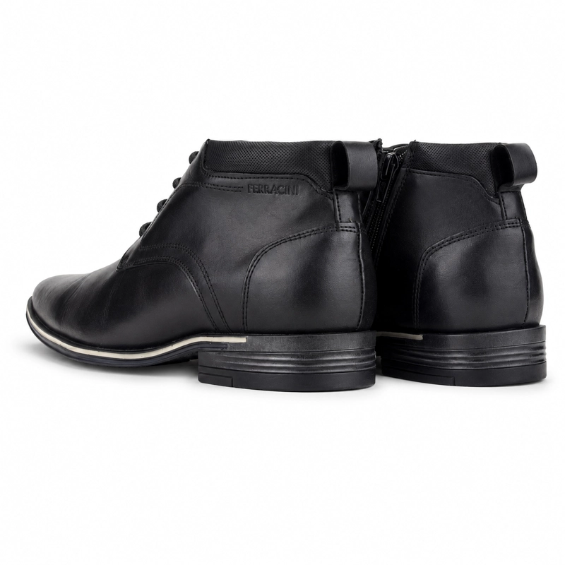 BOTIN NEGRO HOMBRE CASUAL FERRACINI MUNIQUE 3363 - 6