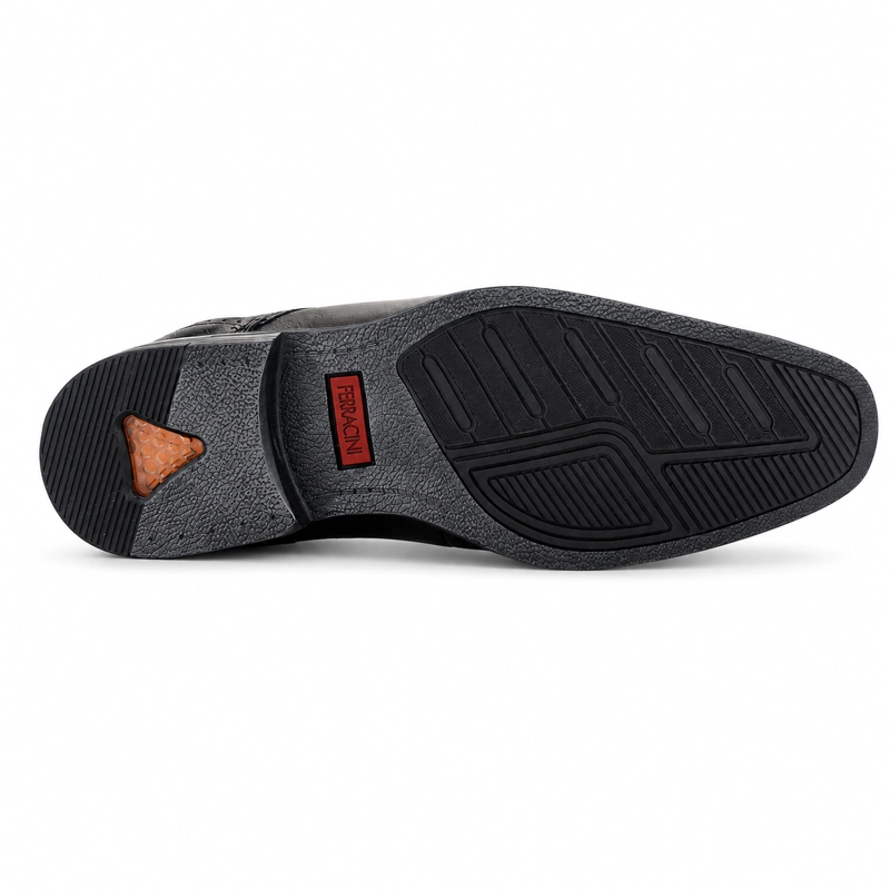 ZAPATO NEGRO HOMBRE CASUAL FERRACINI MUNIQUE 3361 - 6