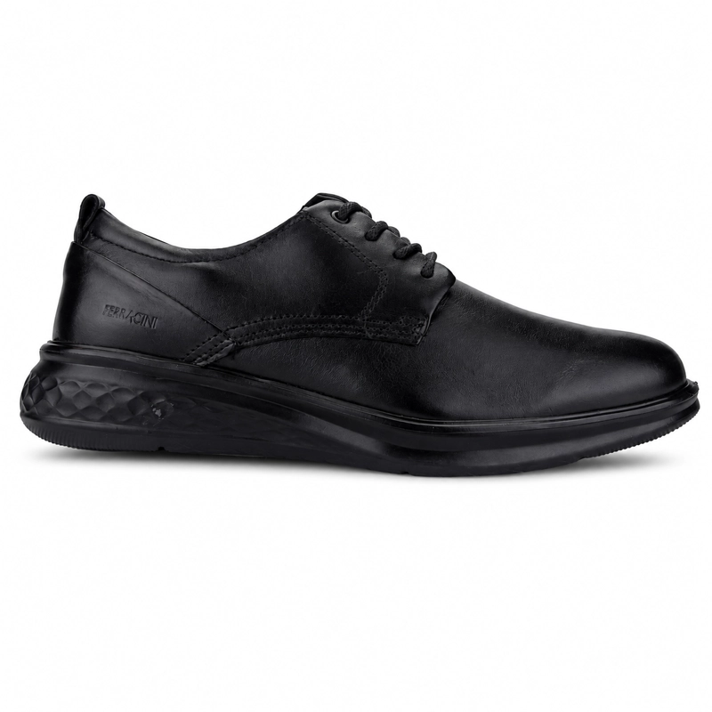 ZAPATO NEGRO HOMBRE CASUAL FERRACINI PORTER 6220 - 1