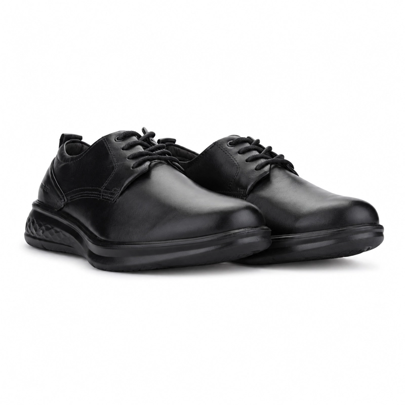 ZAPATO NEGRO HOMBRE CASUAL FERRACINI PORTER 6220 - 6