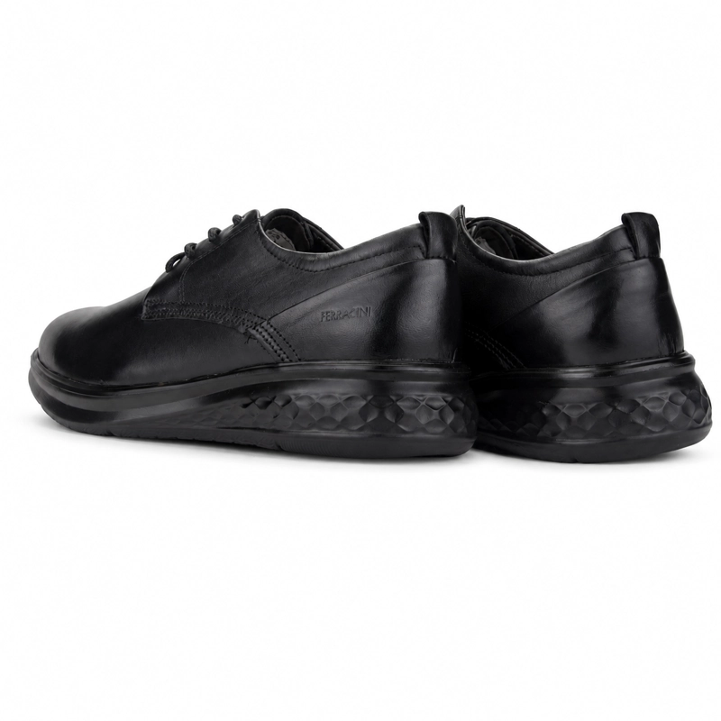 ZAPATO NEGRO HOMBRE CASUAL FERRACINI PORTER 6220 - 7