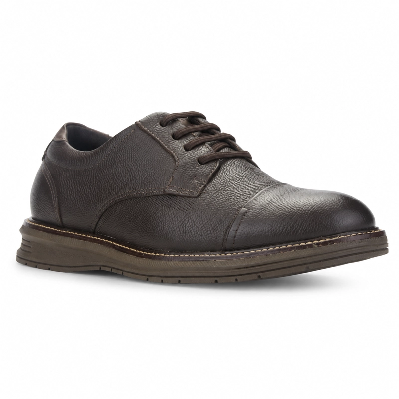 ZAPATO CAFE  OSCURO HOMBRE CASUAL FERRACINI AUSTIN 5166 - 3
