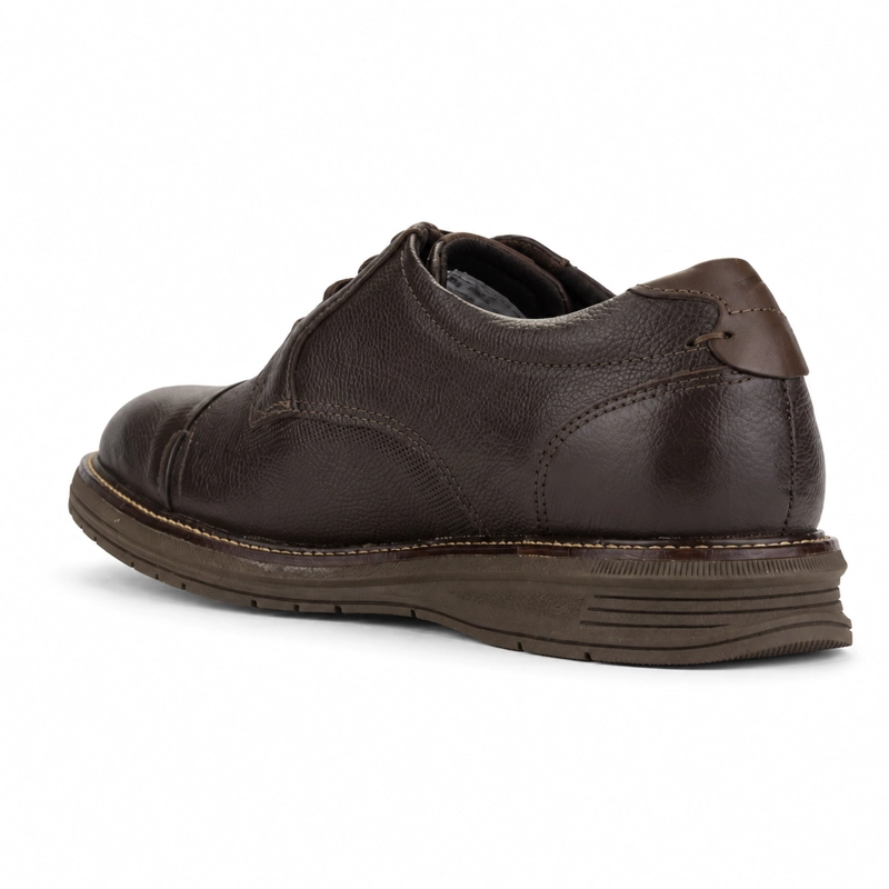 ZAPATO CAFE  OSCURO HOMBRE CASUAL FERRACINI AUSTIN 5166 - 4