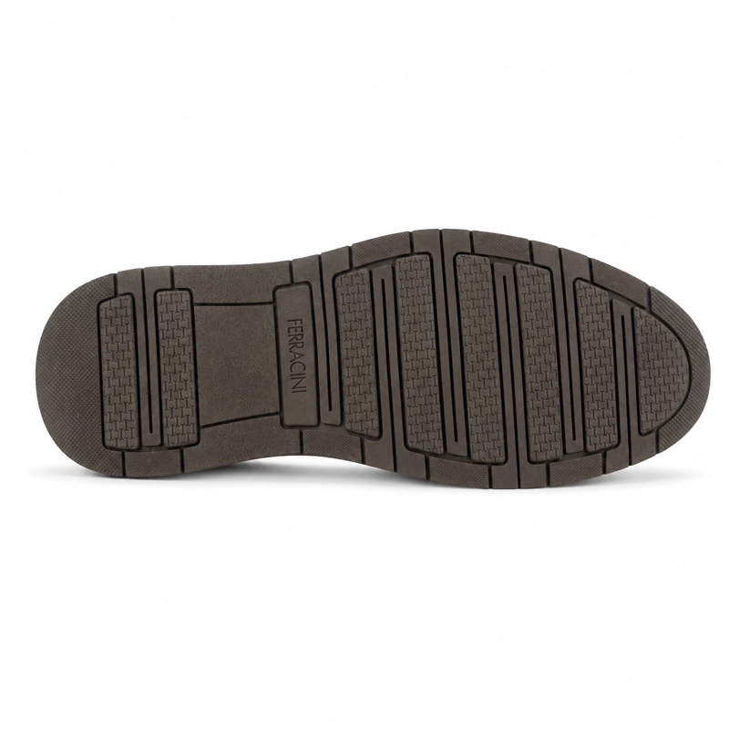 ZAPATO CAFE  OSCURO HOMBRE CASUAL FERRACINI AUSTIN 5166 - 5