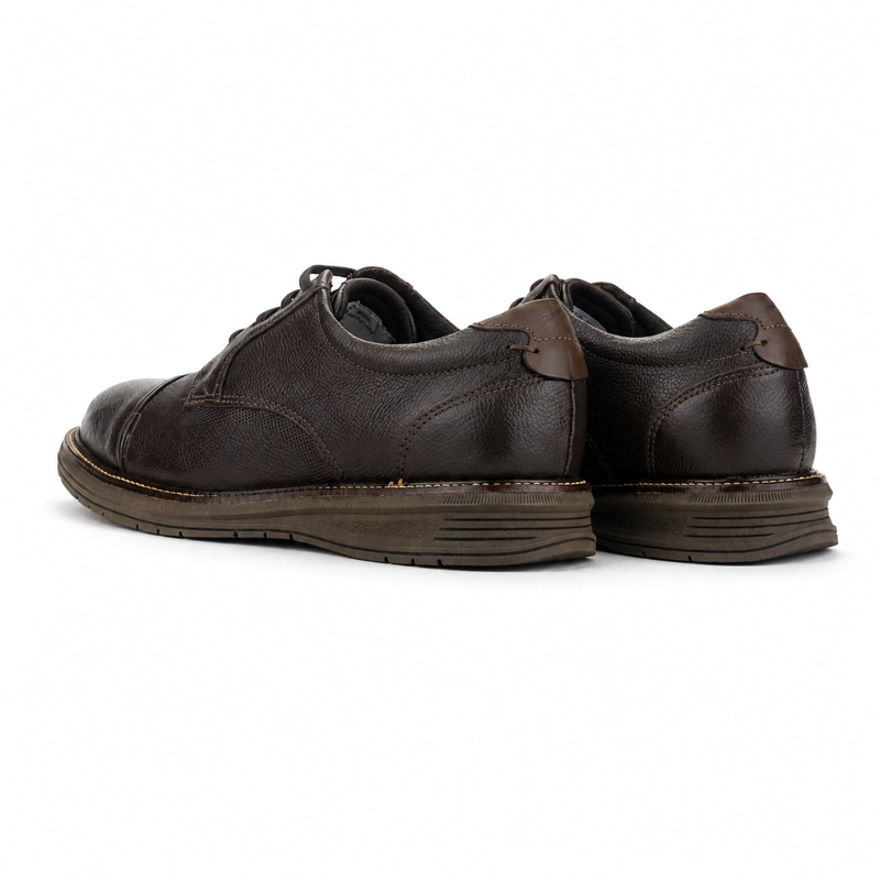 ZAPATO CAFE  OSCURO HOMBRE CASUAL FERRACINI AUSTIN 5166 - 8