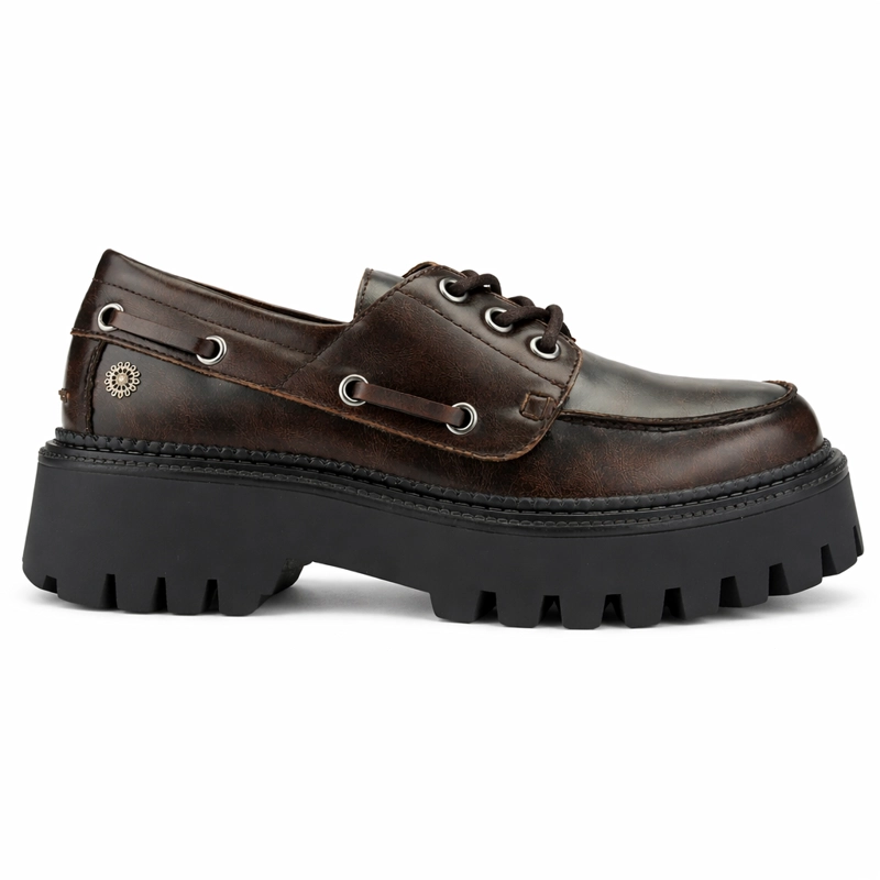 MOCASIN CAFE MUJER CASUAL CHALADA LENNON - 1