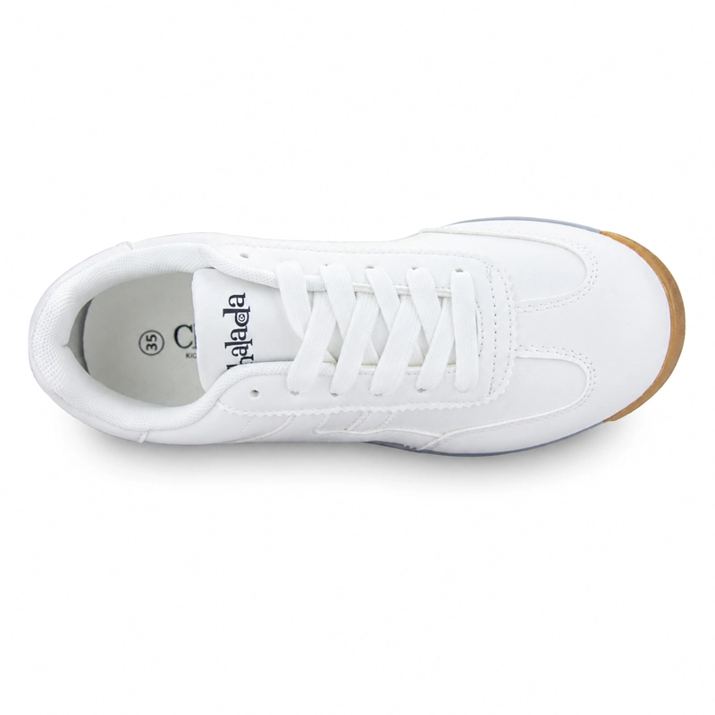 ZAPATILLA BLANCO MUJER URBANO CHALADA FRONT - 5