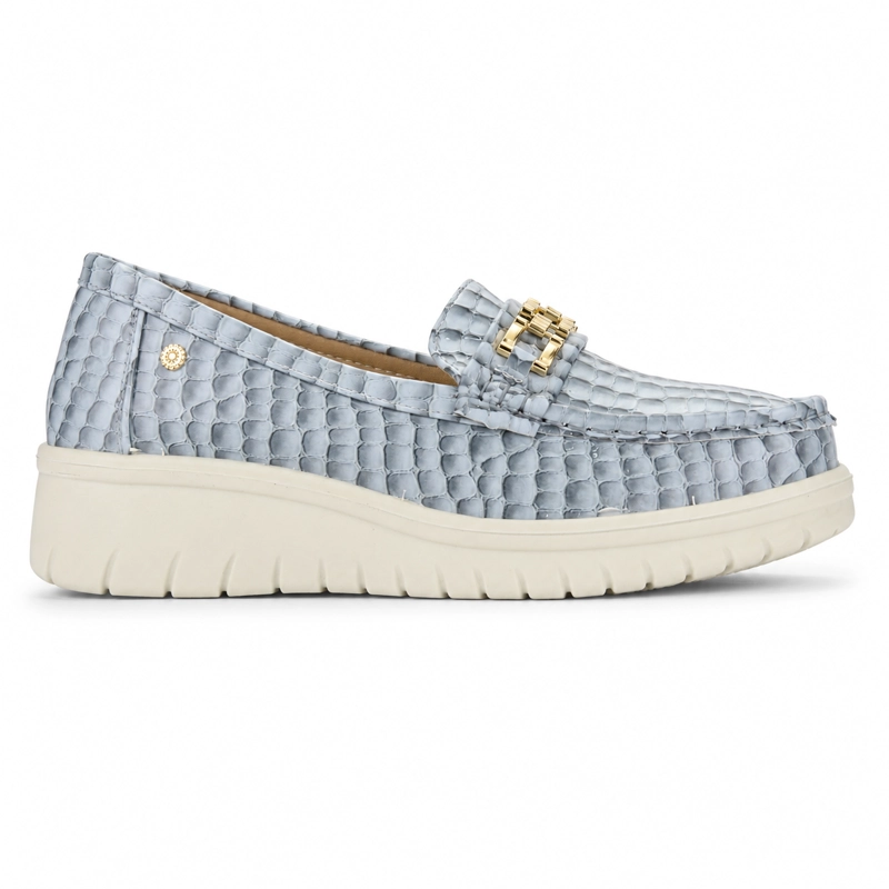 MOCASIN AZUL MUJER CASUAL CHALADA RIOJA - 1