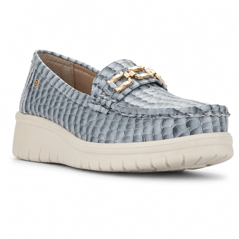 MOCASIN AZUL MUJER CASUAL CHALADA RIOJA - 3