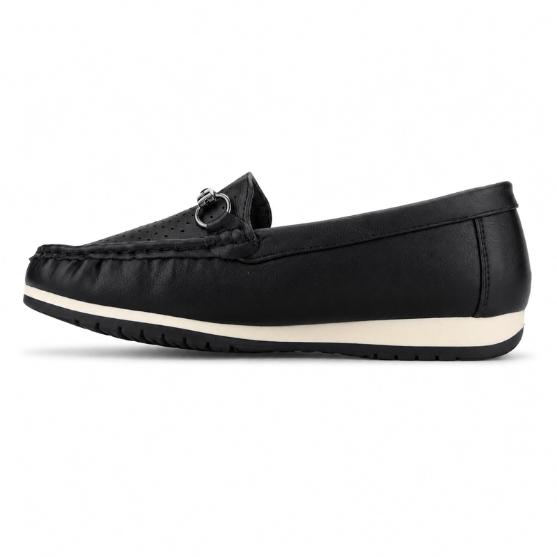 MOCASIN NEGRO MUJER CASUAL CHALADA DUNA - 2