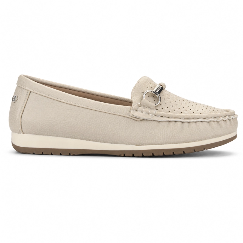 MOCASIN BEIGE MUJER CASUAL CHALADA DUNA - 1