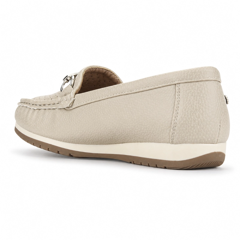 MOCASIN BEIGE MUJER CASUAL CHALADA DUNA - 4