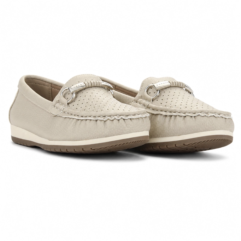 MOCASIN BEIGE MUJER CASUAL CHALADA DUNA - 6