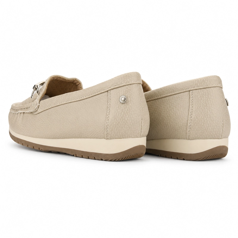 MOCASIN BEIGE MUJER CASUAL CHALADA DUNA - 7
