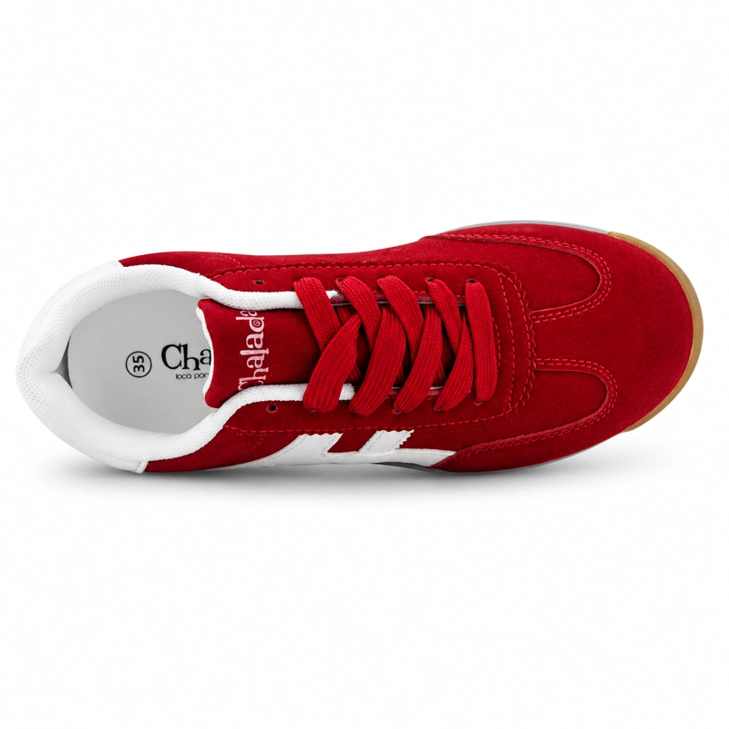 ZAPATILLA ROJO MUJER URBANO CHALADA FRONT - 5