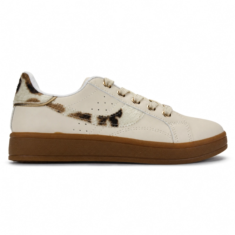 ZAPATILLA BEIGE MUJER URBANO CHALADA PITA - 1