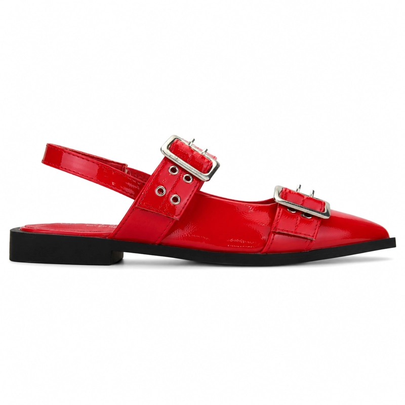 BALLERINA ROJO MUJER CASUAL CHALADA SLIK - 1