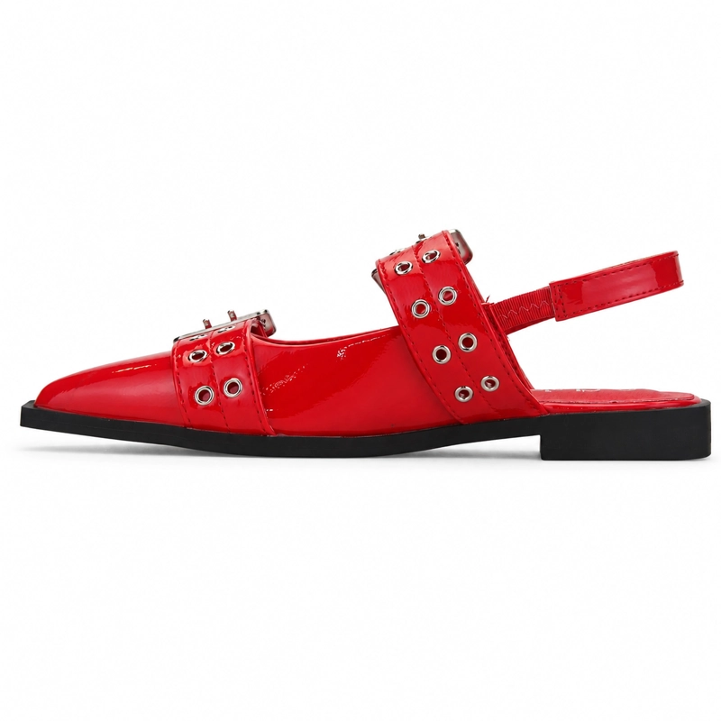 BALLERINA ROJO MUJER CASUAL CHALADA SLIK - 2