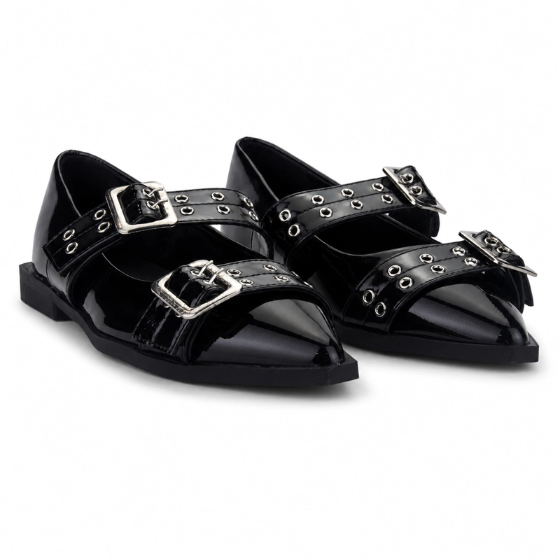BALLERINA NEGRO MUJER CASUAL CHALADA SLIK - 6