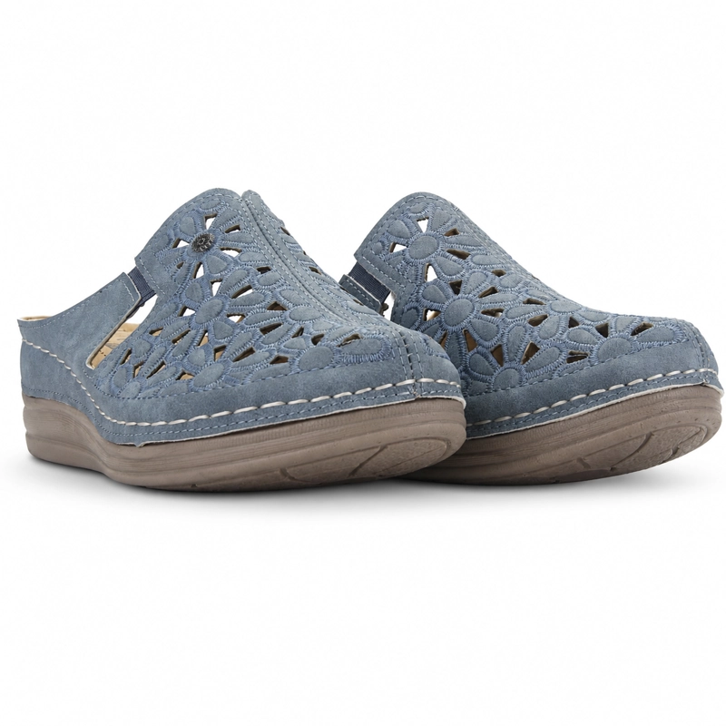 SANDALIA AZUL MUJER CASUAL CHALADA MUSA - 7