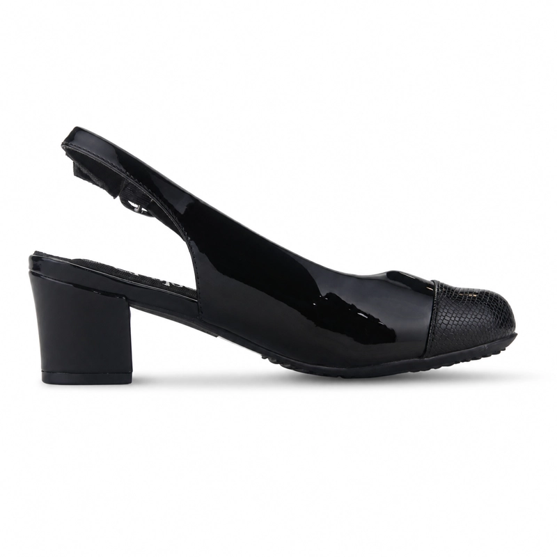 ZAPATO NEGRO MUJER CASUAL CHALADA FLEXI - 2