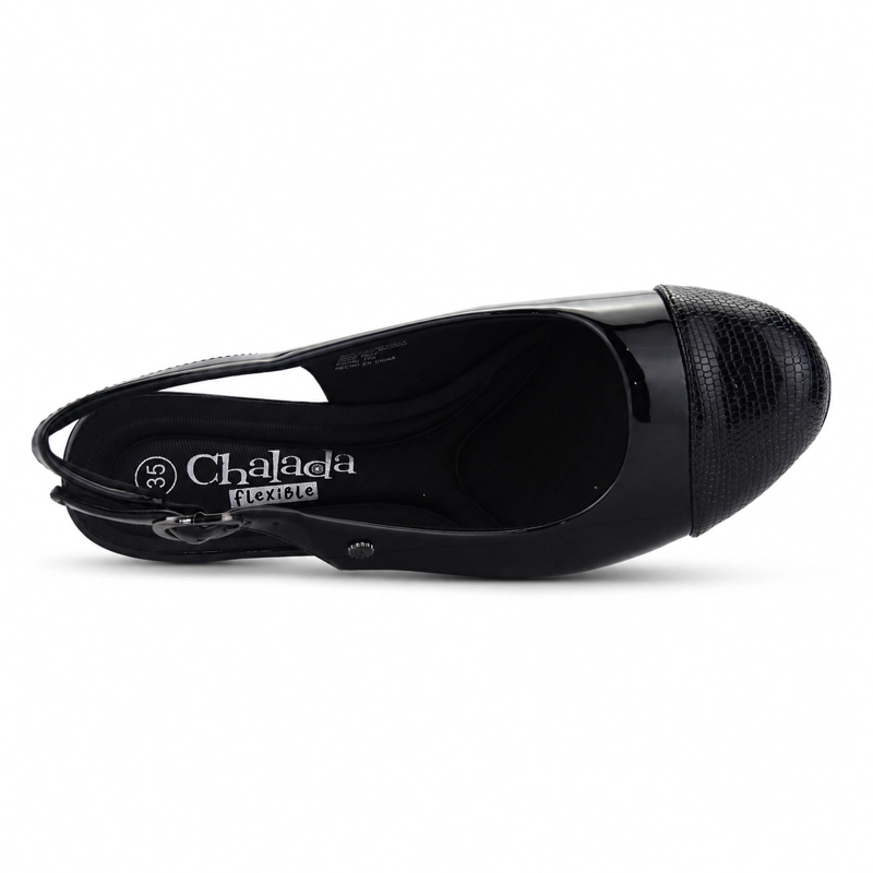 ZAPATO NEGRO MUJER CASUAL CHALADA FLEXI - 5