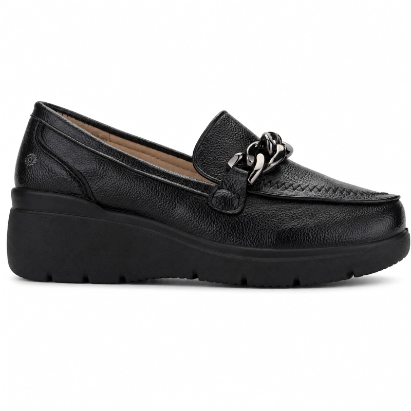 MOCASIN NEGRO MUJER CASUAL CHALADA DEZA - 1