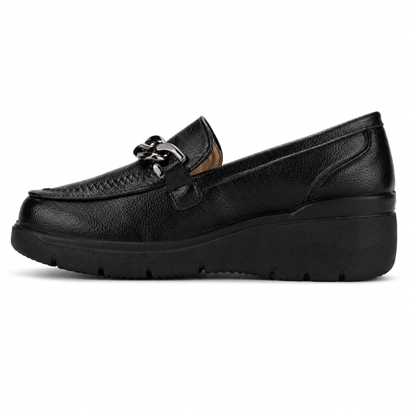 MOCASIN NEGRO MUJER CASUAL CHALADA DEZA - 2