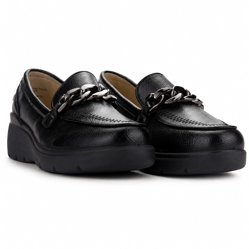 MOCASIN NEGRO MUJER CASUAL CHALADA DEZA - 5