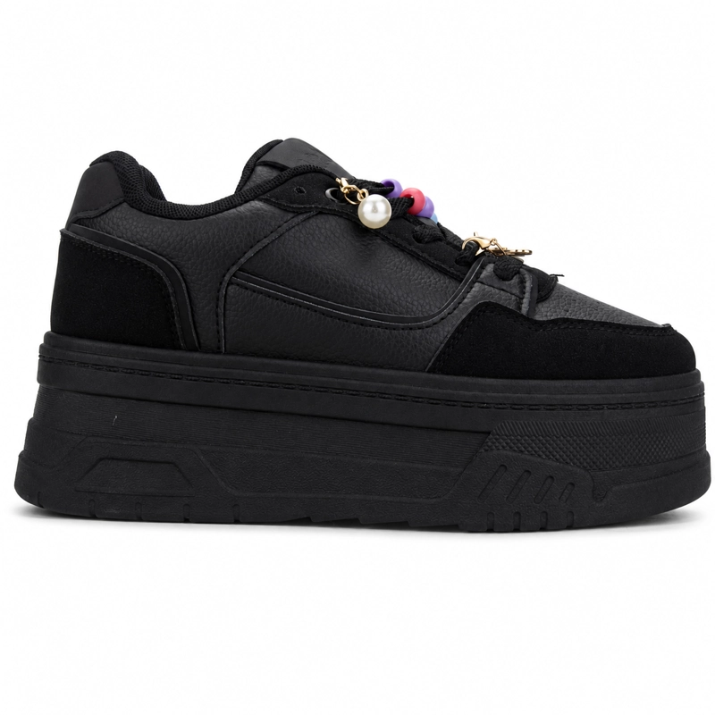 ZAPATILLA NEGRO MUJER URBANO CHALADA MOON - 1