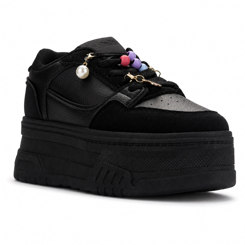 ZAPATILLA NEGRO MUJER URBANO CHALADA MOON - 3