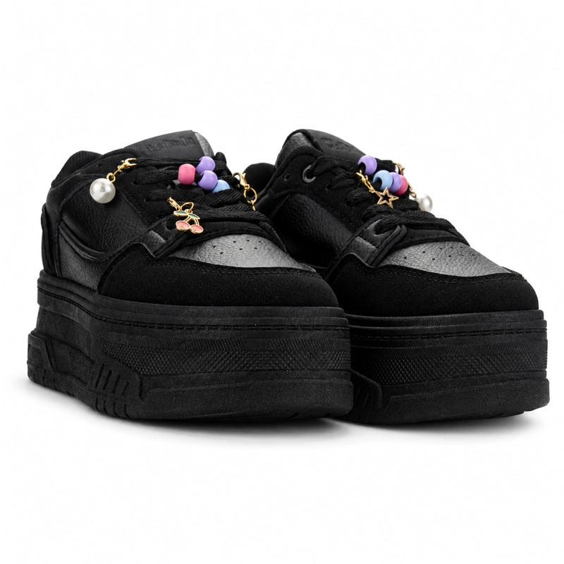 ZAPATILLA NEGRO MUJER URBANO CHALADA MOON - 7