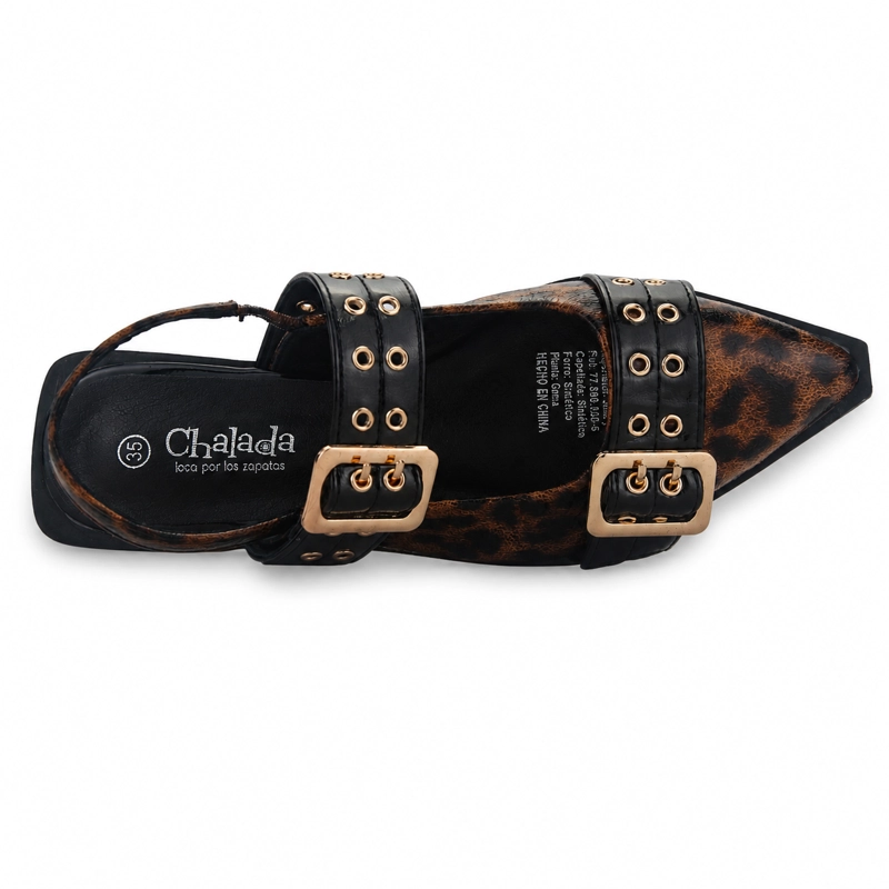 BALLERINA NEGRO MUJER CASUAL CHALADA SLIK - 5